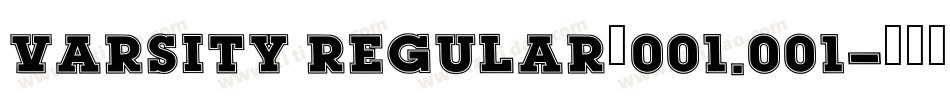 Varsity Regular_001.001字体转换